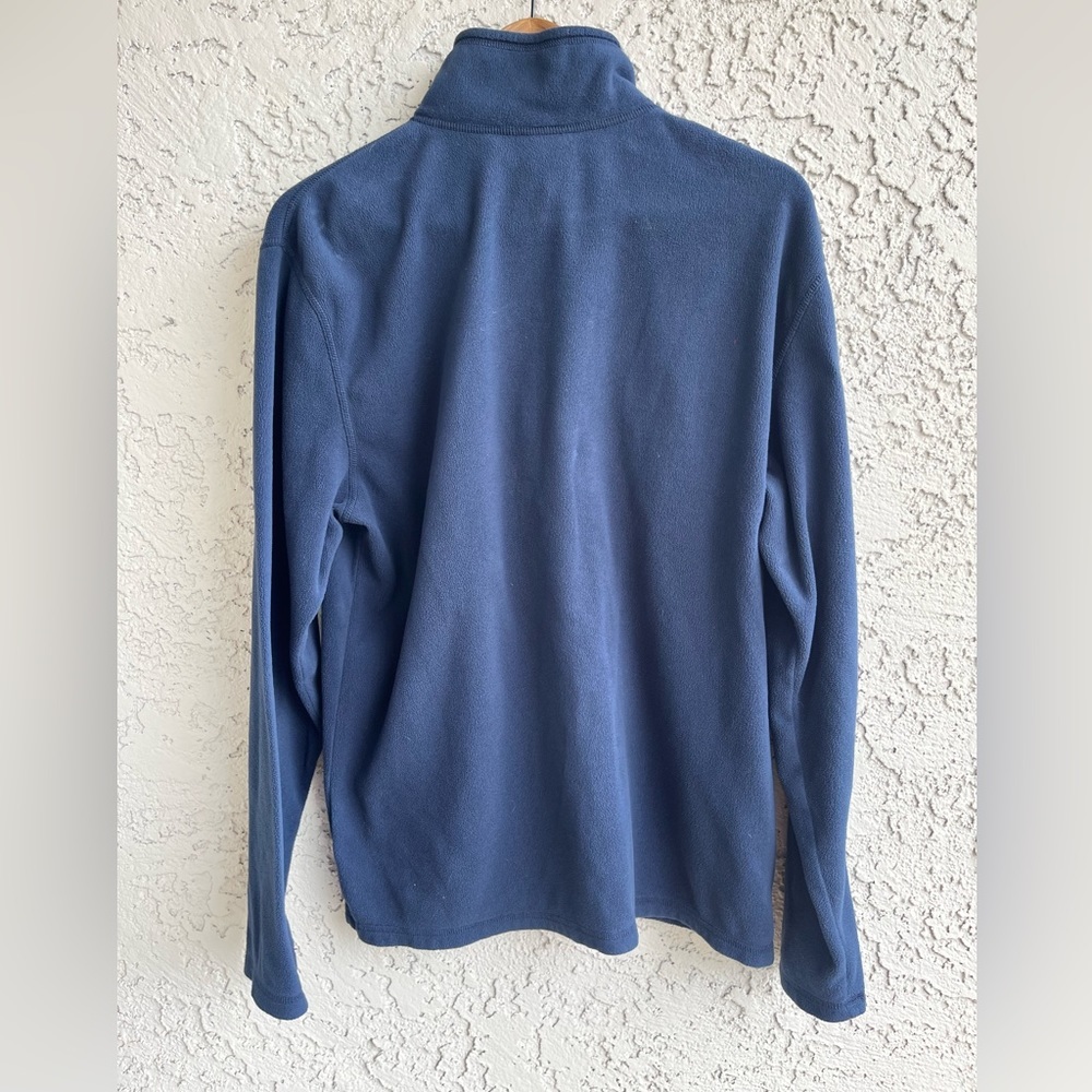 THE NORTH FACE Navy Blue Quarter-Zip Long Sleeve Pullover Fleece Men’s Medium - Picture 5 of 8